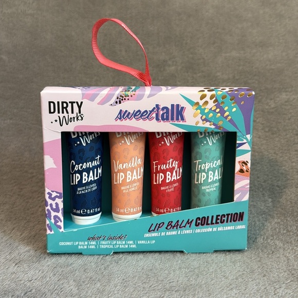 🩷DIRTY WORKS🩷4pc Sweet Talk Lip Balm Collection/NIB - Picture 2 of 3